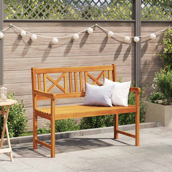 vidaXL Garden Bench Brown 110 x 56 x 90cm Solid Acacia wood