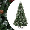 vidaXL Artificial Hinged Christmas Tree 270 cm PVC