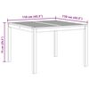 vidaXL Garden Dining Table 110x110x75 cm Solid Wood Acacia