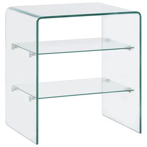 vidaXL Coffee Table 50x40x56 cm Tempered Glass