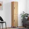 vidaXL Highboard Sonoma Oak 34.5x34x180 cm Engineered Wood