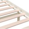 vidaXL Bed Frame without Mattress White King Size Solid Wood