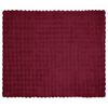 vidaXL Faux Rabbit Fur Blanket Bordeaux Red 240 x 270 cm Polyester