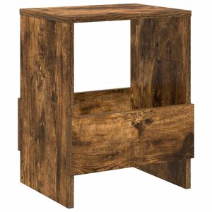 vidaXL Magazine Rack Smoked Oak 35 x 30 x 45 cm