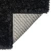 vidaXL High Pile Shaggy Rug Black 140x200 cm 50 mm