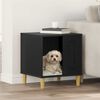 vidaXL Dog House Black 44 x 42 x 49 cm Engineered Wood
