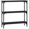vidaXL Console Table Black 75x22.5x75 cm Engineered Wood