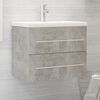 vidaXL Sink Cabinet Concrete Grey 60x38.5x48 cm Engineered Wood