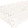 vidaXL Garden Bench White 110x38x45 cm Solid Wood Pine