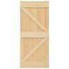 vidaXL Door NARVIK Natural 80 x 210 cm Solid Pine Wood