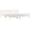 vidaXL Bed Frame with Headboard without Mattress White 180x200 cm Super King