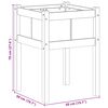 vidaXL Garden Planter Nature 50 x 50 x 70 cm Solid Pine Wood