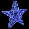 vidaXL 3D Star with 50 LEDs Blue 55 x 53.5 x 10 cm Acrylic