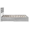 vidaXL Bed Frame with Drawer with Headboard Manual Engineered Wood