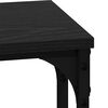 vidaXL Nesting Coffee Table 3 pcs Black oak Engineered wood