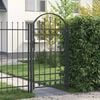 vidaXL Fence Gate Assen Grey 100 x 175 cm Powder-Coated Steel