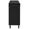 vidaXL Tool Trolley with 5 Drawers Black 69x33x77 cm Steel