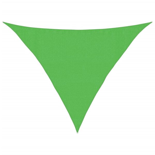 vidaXL Sunshade Sail 160 g/m&sup2; Light Green 3.5x3.5x4.9 m HDPE