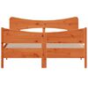 vidaXL Bed Frame without Mattress Wax Brown 140x200 cm Solid Wood Pine