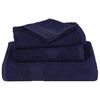 vidaXL Towels 4 pcs "FROGN" Navy Blue 100x200 cm 100% Cotton