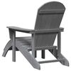 vidaXL Garden Chair 2 pcs Light Grey 83 x 74 x 92 cm Polyethylene
