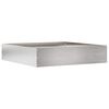 vidaXL Lawn Edging 60 x 60 x 13 cm Stainless Steel Silver