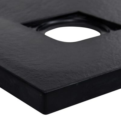 vidaXL Shower Tray SMC Black 90x90 cm