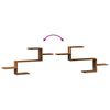 vidaXL Wall Shelf Old Wood 104x15x49 cm Engineered Wood