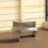 vidaXL Chicken Feeder Silver 40.5 x 45 x 41 cm Galvanised Steel