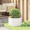 vidaXL Planter White 60 x 60 x 35 cm Steel
