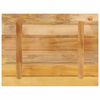 vidaXL Table Top 80x70x1.5 cm Rectangular Solid Wood Rough Mango