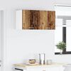 vidaXL Hanging Cabinet with Storage Old Wood and White 40 x 31 x 40 cm