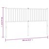 vidaXL Metal Replace Headboard White 160 cm