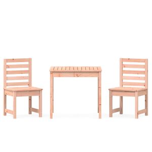 vidaXL 3 Piece Garden Bistro Set Solid Wood Douglas