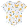 vidaXL Kids'T-shirt with Tie Hem Ecru 92
