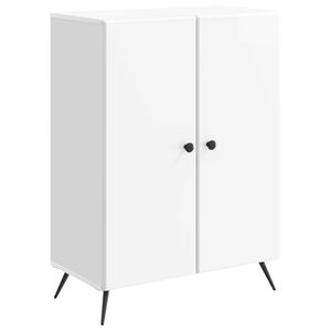 vidaXL Sideboard High Gloss White 66 x 34.5 x 90 cm Engineered Wood