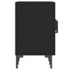 vidaXL TV Cabinet Black 150x30x50 cm Engineered Wood