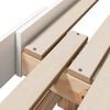 vidaXL Bed Frame with Headboard White 80 x 200 cm Engineered Wood