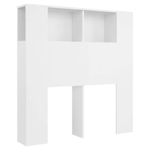 vidaXL Headboard Cabinet White 100x18,5x102,5 cm
