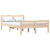 vidaXL Bed Frame without Mattress Solid Wood 140x190 cm