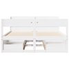 vidaXL Bed Frame without Mattress White 120x190 cm Small Double Solid Wood Pine