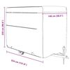 vidaXL Horse Trailer Cover Grey 334x148x230 cm Non-woven Fabric