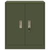 vidaXL Storage Cabinet Olive Green 60 x 40 x 70 cm Steel