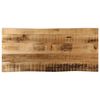 vidaXL Table Top Live Edge 100x40x2.5 cm Solid Wood Rough Mango
