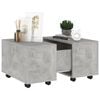 vidaXL Coffee Table Concrete Grey 60x60x38 cm Engineered Wood