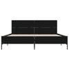 vidaXL Bed Frame without Mattress Black 140x200 cm