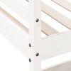 vidaXL Loft Bed without Mattress White 90x190 cm Single Solid Wood Pine