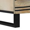 vidaXL Bedside Cabinet with Drawer White and Black 50 x 33 x 62 cm