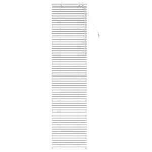 vidaXL Venetian Blind White 55 x 250 cm 35 mm Solid Paulownia Wood