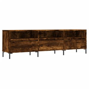 vidaXL TV Cabinet Smoked Oak 150x30x44.5 cm Engineered Wood